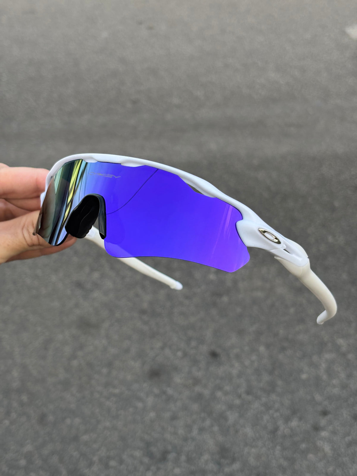 Óculos Radar White - Lente Purple - Compre 1 Leve 2