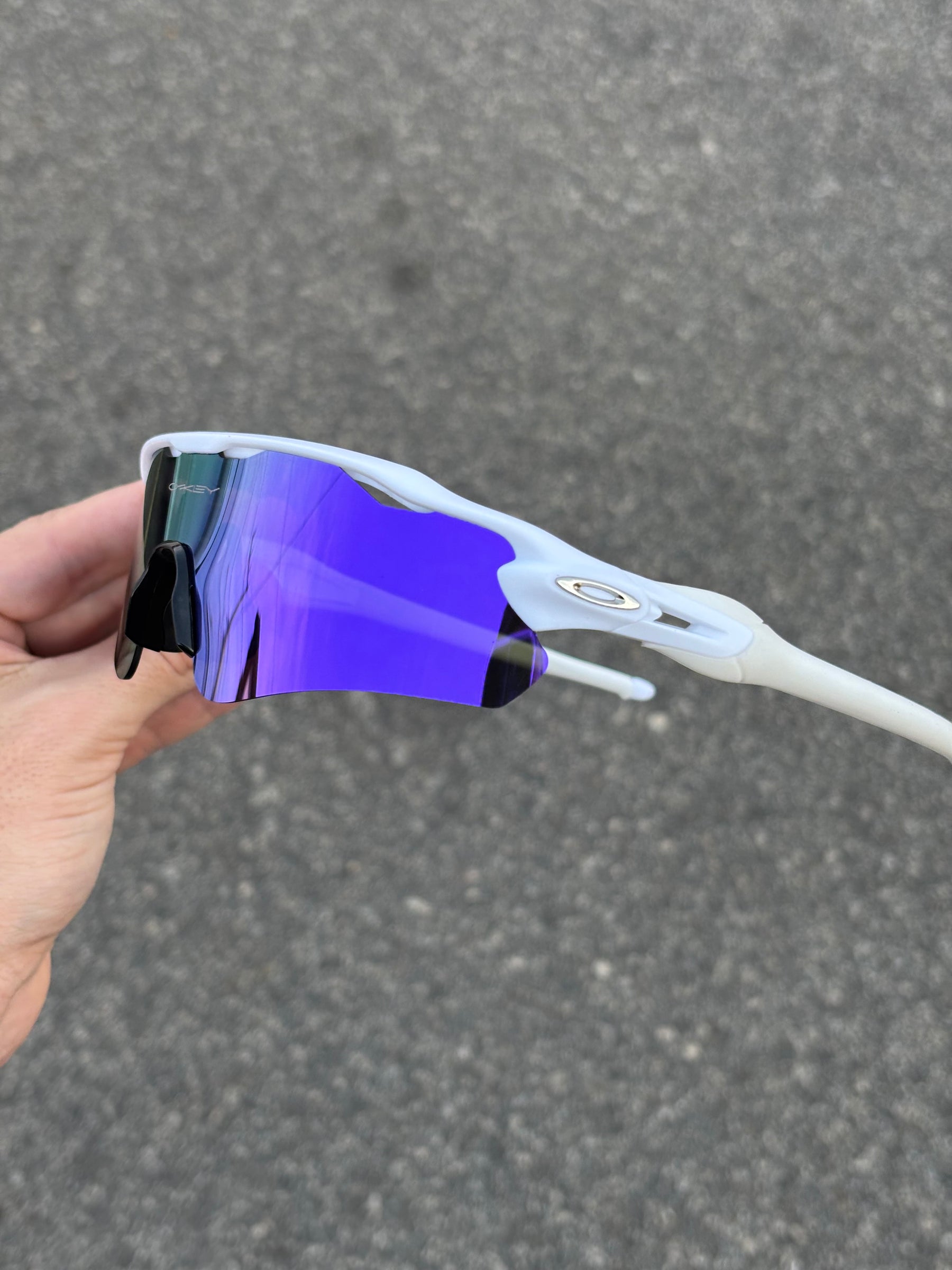 Óculos Radar White - Lente Purple - Compre 1 Leve 2