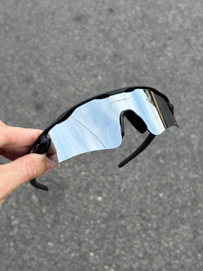 Óculos Radar Black - Lente Liquid Metal - Compre 1 Leve 2