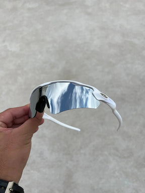 Óculos Radar White - Lente Liquid Metal - Compre 1 Leve 2